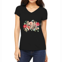 Grandmother Grandma Beautiful Floral Gift For Lolly Lolli Women's V-neck T-shirt | Artistshot