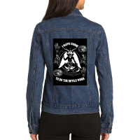 Satanic Panic! Ladies Denim Jacket | Artistshot