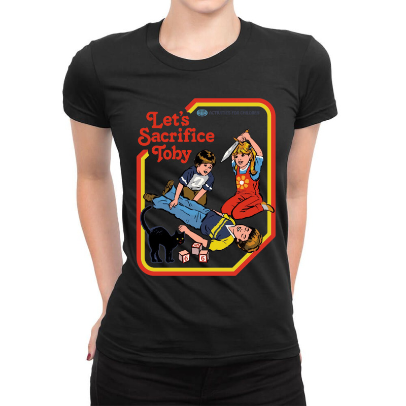 Satanic Ritual Abuse Ladies Fitted T-Shirt by TIMOTHYSHRINER | Artistshot