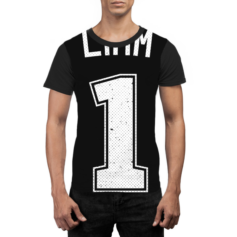 Liam Number One Athletic Sports Jersey Graphic T-shirt by yumgaugeteuda | Artistshot