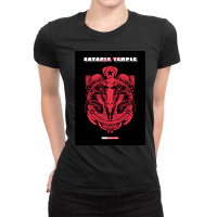 Satanic Temple Premium Ladies Fitted T-shirt | Artistshot