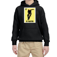 Spanish Skating Lottery Gift Mexican Bingo El Skater Youth Hoodie | Artistshot