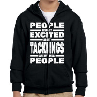 Rugby Player Tacklings - League Union Team Match Rugby Fan Youth Zipper Hoodie | Artistshot