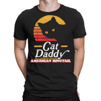 Retro Cat Daddy To A Spoiled Rotten American Ringtail 80s T Shirt T-shirt | Artistshot