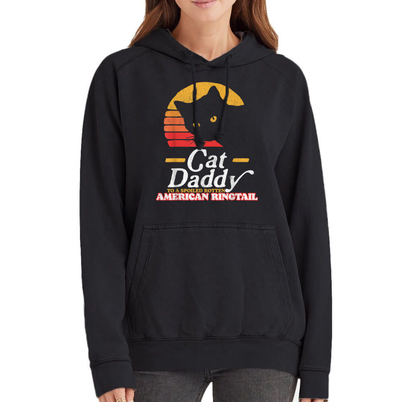 Retro Cat Daddy To A Spoiled Rotten American Ringtail 80s T Shirt Vintage Hoodie | Artistshot