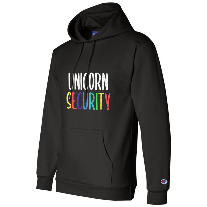 Halloween Dad Mom Daughter Adult Costume, Unicorn Security Champion Hoodie by behindcedar22 | Artistshot