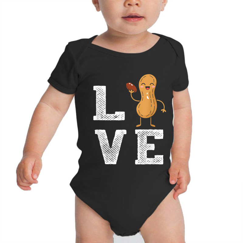 Peanut Love - Peanut Lover Funny Peanut Cute Peanut Gift Baby Bodysuit | Artistshot