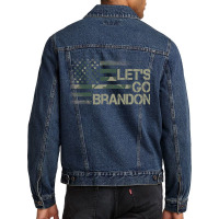 Let's Go Branson Brandon Camouflage Us Flag Pullover Hoodie Men Denim Jacket | Artistshot