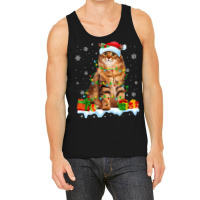 Siberian Cat Christmas Lights Funny Cat Lover Xmas T Shirt Tank Top | Artistshot