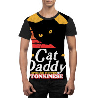 Retro Cat Daddy To A Spoiled Rotten Tonkinese Funny 80s T Shirt Graphic T-shirt | Artistshot