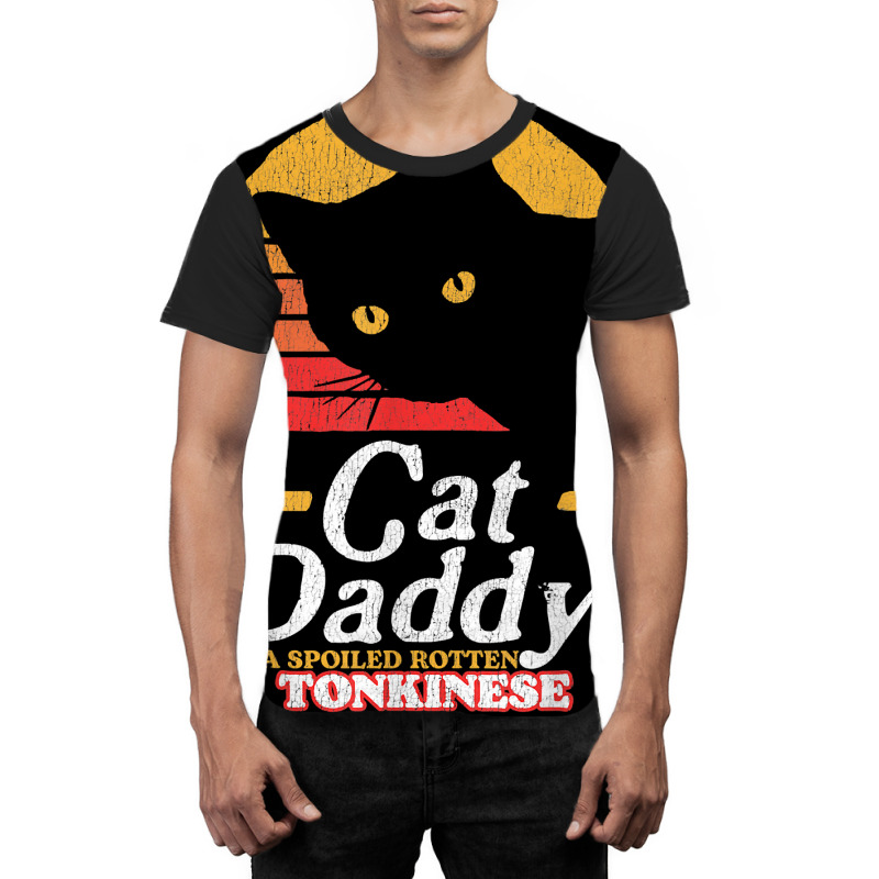 Retro Cat Daddy To A Spoiled Rotten Tonkinese Funny 80s T Shirt Graphic T-shirt | Artistshot