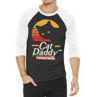 Retro Cat Daddy To A Spoiled Rotten Tonkinese Funny 80s T Shirt 3/4 Sleeve Shirt | Artistshot