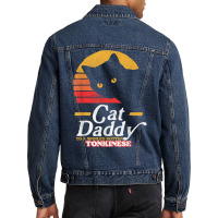 Retro Cat Daddy To A Spoiled Rotten Tonkinese Funny 80s T Shirt Men Denim Jacket | Artistshot