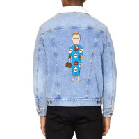 Killing Eve S2 Villanelle In Pj S Simple Cartoon Style Unisex Sherpa-lined Denim Jacket | Artistshot