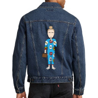 Killing Eve S2 Villanelle In Pj S Simple Cartoon Style Men Denim Jacket | Artistshot