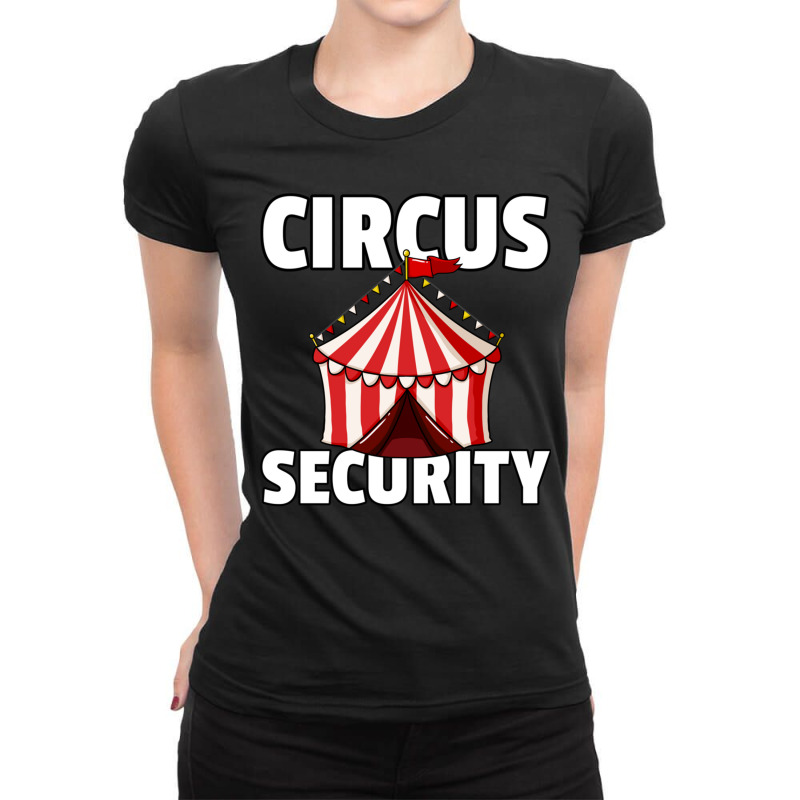 Circus Staff Security Gift Ringmaster Clown Pullover Hoodie Ladies Fitted T-Shirt by ReginaldLewisMay | Artistshot