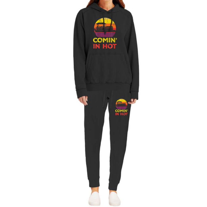 Comin In Hot Pontoon Boat Party Summer Vacation Boating Hoodie & Jogger Set | Artistshot