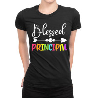 Blessed Principal Back To School Principal Appreciation Gift Ladies Fitted T-shirt | Artistshot