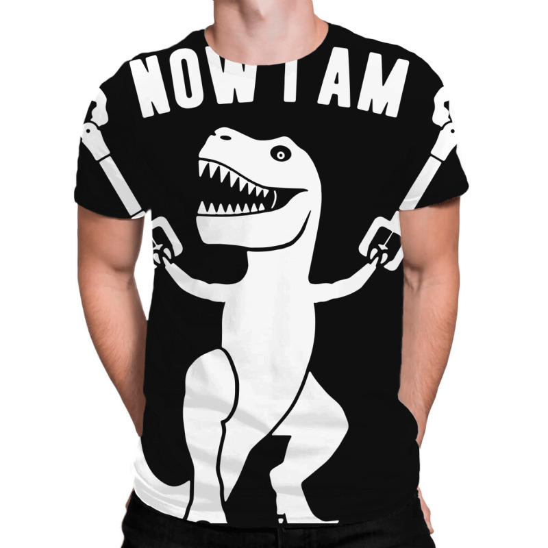 now i am unstoppable t rex shirt