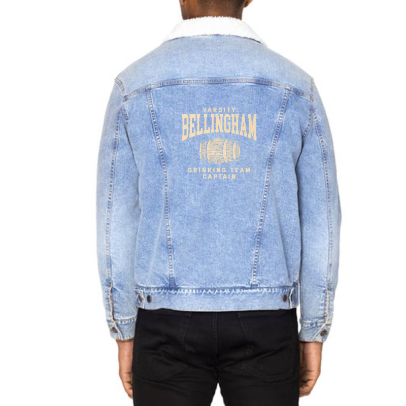 Bellingham Drinking Team Captain Washington Craft Beer Wa Unisex Sherpa-lined Denim Jacket | Artistshot