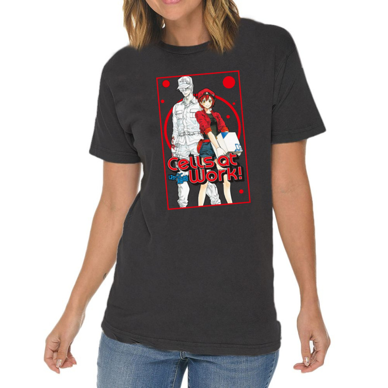 Anime Manga Cells At Work Characters! Vintage T-Shirt by NicholetteJeanHastings | Artistshot