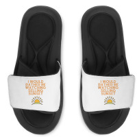 I Would Rather Be Watching Selling Sunset T Shirt Slide Sandal | Artistshot