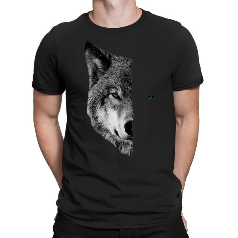 Wolf S - Split Face Wolf Shirts Magical Wolves Tee T-shirt | Artistshot