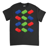 Building Blocks Bricks Master Builder Bricklayer Engineer T Shirt Classic T-shirt | Artistshot