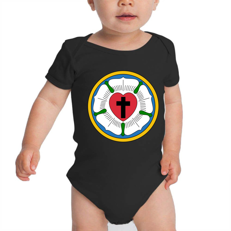 Lutheran Martin Luther Heart Rose Concords Reformation Cross Pullover  Baby Bodysuit by MalcolmJCausby | Artistshot