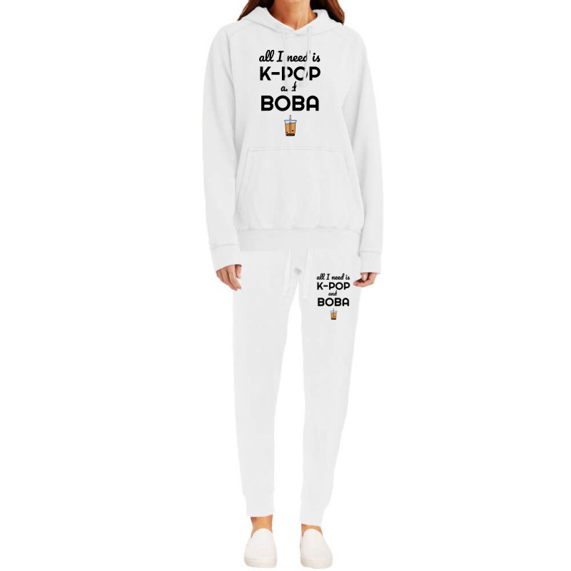 All I Need Is K Pop And Boba Bubble Tea Funny Hoodie & Jogger Set | Artistshot