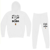 All I Need Is K Pop And Boba Bubble Tea Funny Hoodie & Jogger Set | Artistshot