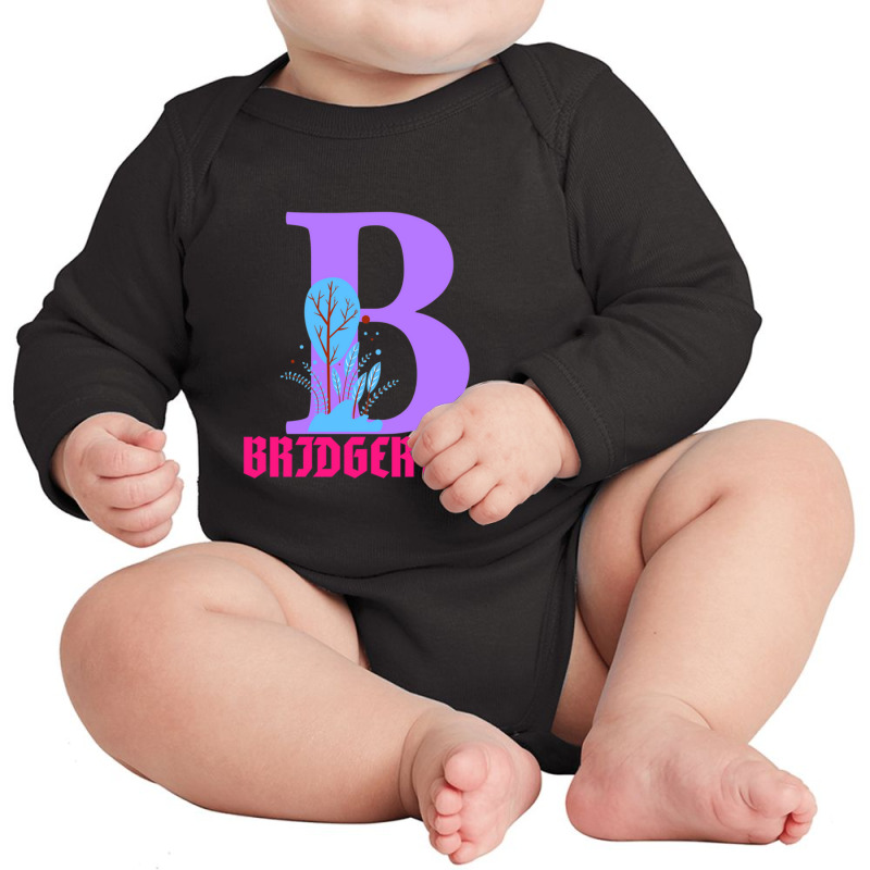 B For Bridgertons Long Sleeve Baby Bodysuit by Debra R Washington | Artistshot