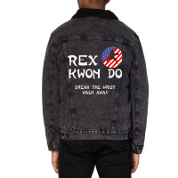 Break The Wrist Walk Away - Rex Kwon Do Unisex Sherpa-lined Denim Jacket | Artistshot