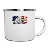 American Flag Eagle Camper Cup | Artistshot