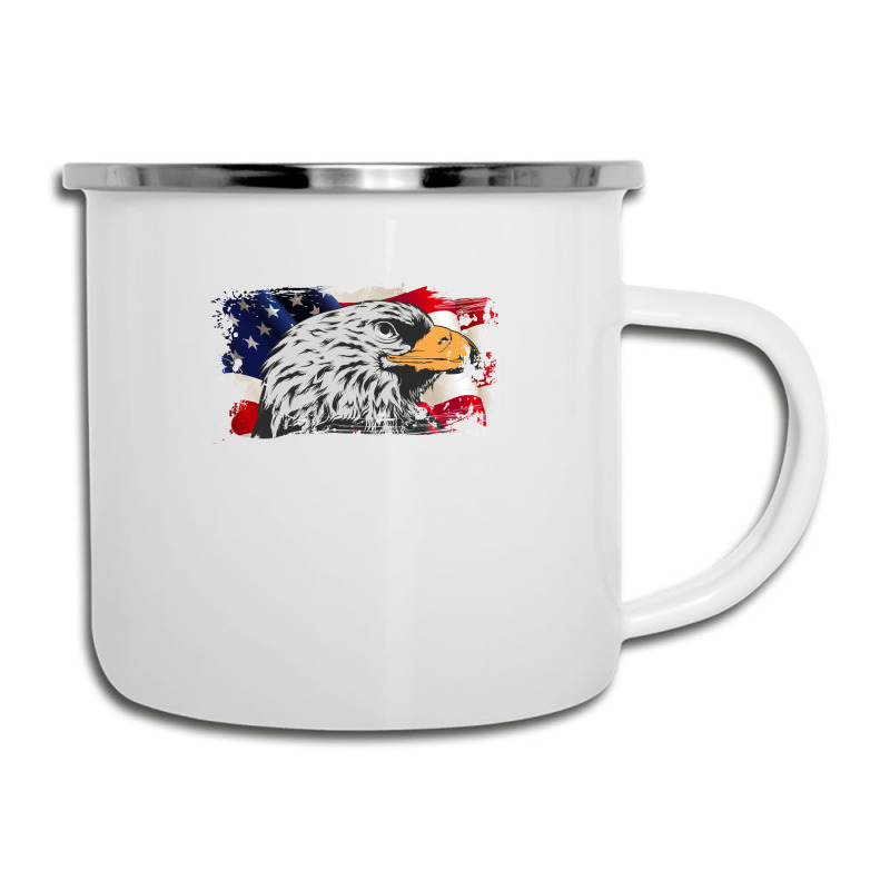 American Flag Eagle Camper Cup | Artistshot