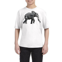 Elephant Anima Cute Zebra Print Wild Forest Running Heavy T Shirt Youth Tee | Artistshot