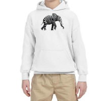 Elephant Anima Cute Zebra Print Wild Forest Running Heavy T Shirt Youth Hoodie | Artistshot