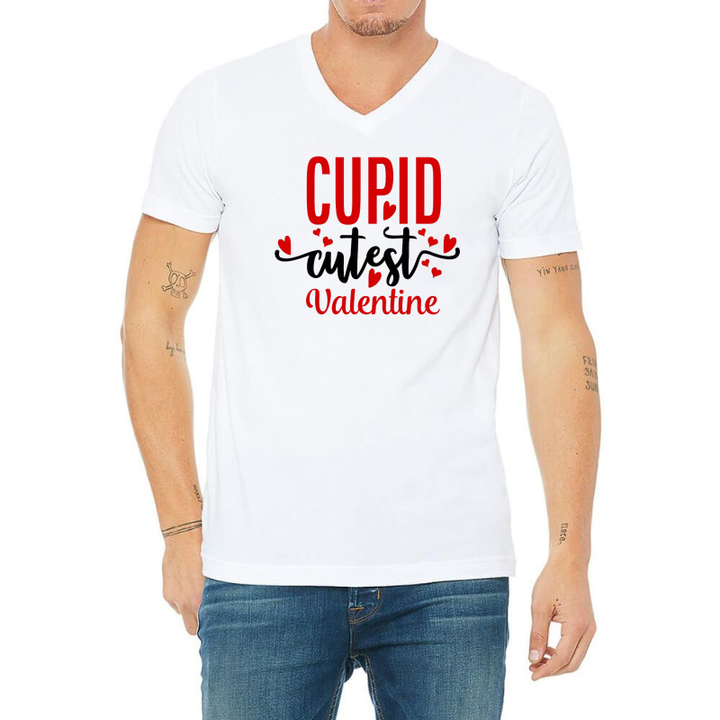 Cupid Is My Bestie V-neck Tee | Artistshot