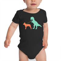 Boston Terrier T  Shirtfunny Boston Terrier Dinosaur Cute Boston Terri Baby Bodysuit | Artistshot