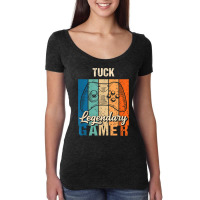 Tuck Name Gift   Personalized Legendary Gamer T Shirt Women's Triblend Scoop T-shirt | Artistshot