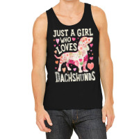 Dachshund T  Shirt Dachshund Just A Girl Who Loves Dachshunds Dog Flow Tank Top | Artistshot