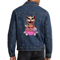 Kawaii Pastel Goth Cute Creepy Cat Aesthetic Vintage Ramen Men Denim Jacket | Artistshot