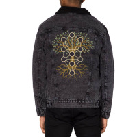 Kabbalah Tree Of Life Symbol Jewish Mysticism Ten Sefirot T Shirt Unisex Sherpa-lined Denim Jacket | Artistshot