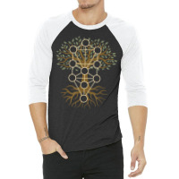 Kabbalah Tree Of Life Symbol Jewish Mysticism Ten Sefirot T Shirt 3/4 Sleeve Shirt | Artistshot