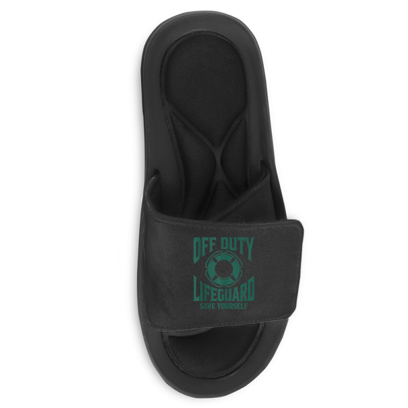 Off Duty Lifeguard Save Yourself, Lifeguard For Men & Women Tank Top Slide Sandal | Artistshot