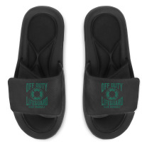 Off Duty Lifeguard Save Yourself, Lifeguard For Men & Women Tank Top Slide Sandal | Artistshot