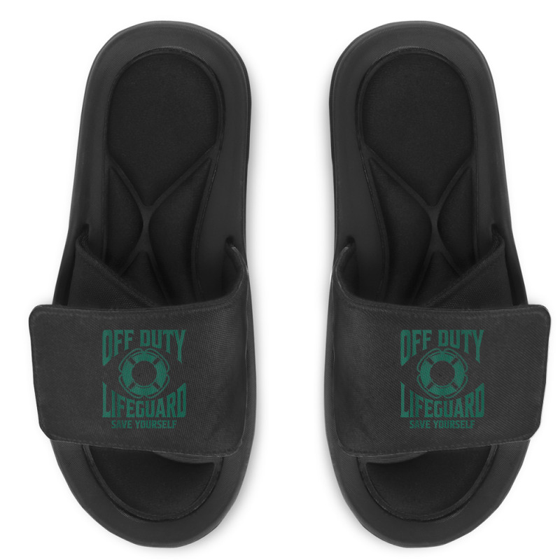 Off Duty Lifeguard Save Yourself, Lifeguard For Men & Women Tank Top Slide Sandal | Artistshot