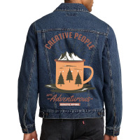 Creative People Are Adventurous Men Denim Jacket | Artistshot