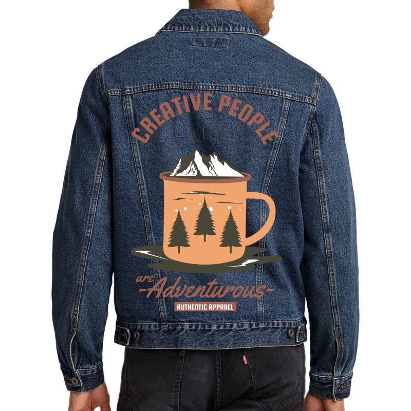 Creative People Are Adventurous Men Denim Jacket by ieardisj15 | Artistshot