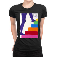 One Step At A Time Art Print Ladies Fitted T-shirt | Artistshot